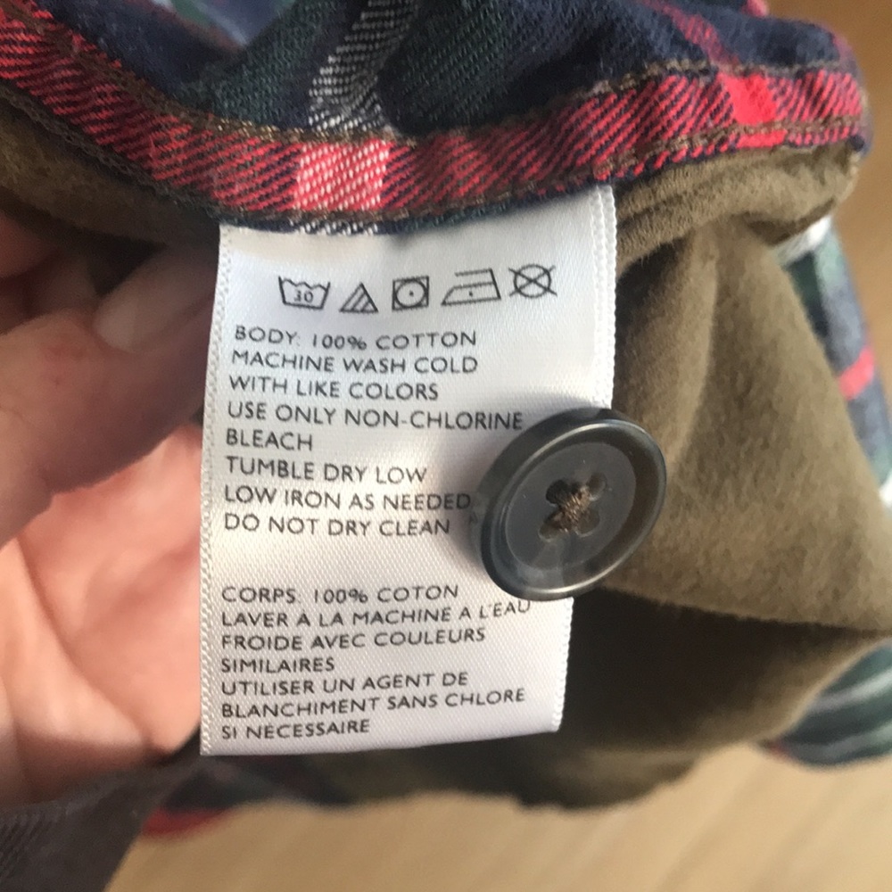 Urban Outfitters Plaid Denim Corduroy Button Down Shirt - Picture 6 of 9